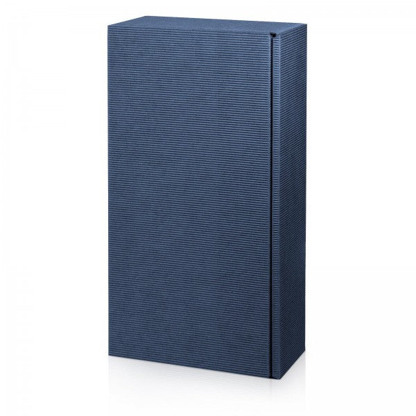 Geschenkkarton Welle blau