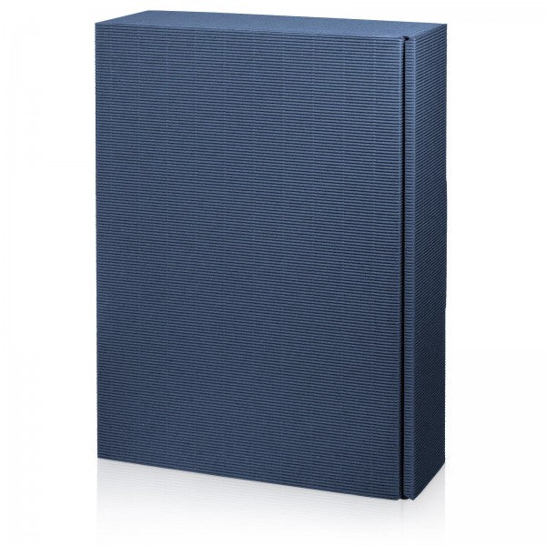Geschenkkarton Welle blau