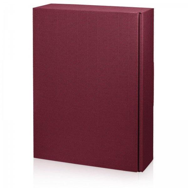Geschenkkarton Welle bordeaux