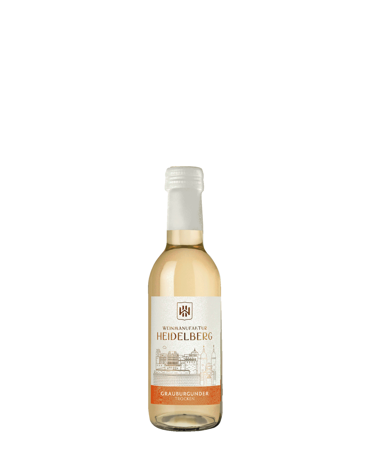 Bild einer Viertel Flasche Grauburgunder Weinmanufaktur Heidelberg