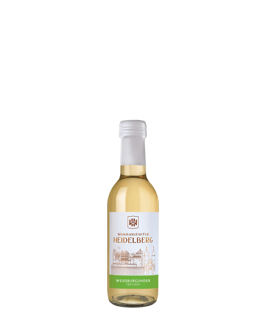 Bild einer Viertel Flasche Weißburgunder Weinmanufaktur Heidelberg