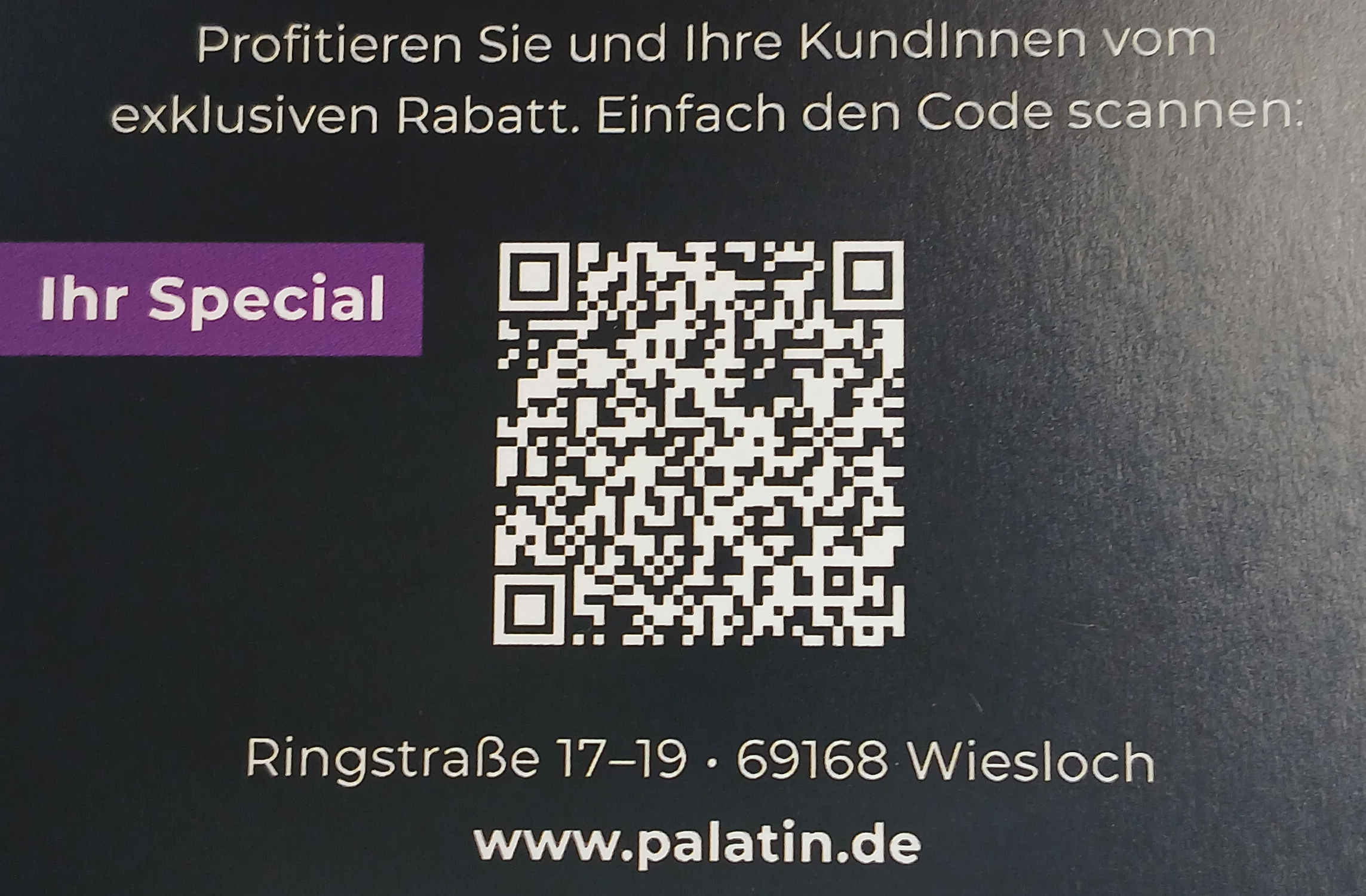 QR Code zum Ticketshop und vergünstigte Tickets